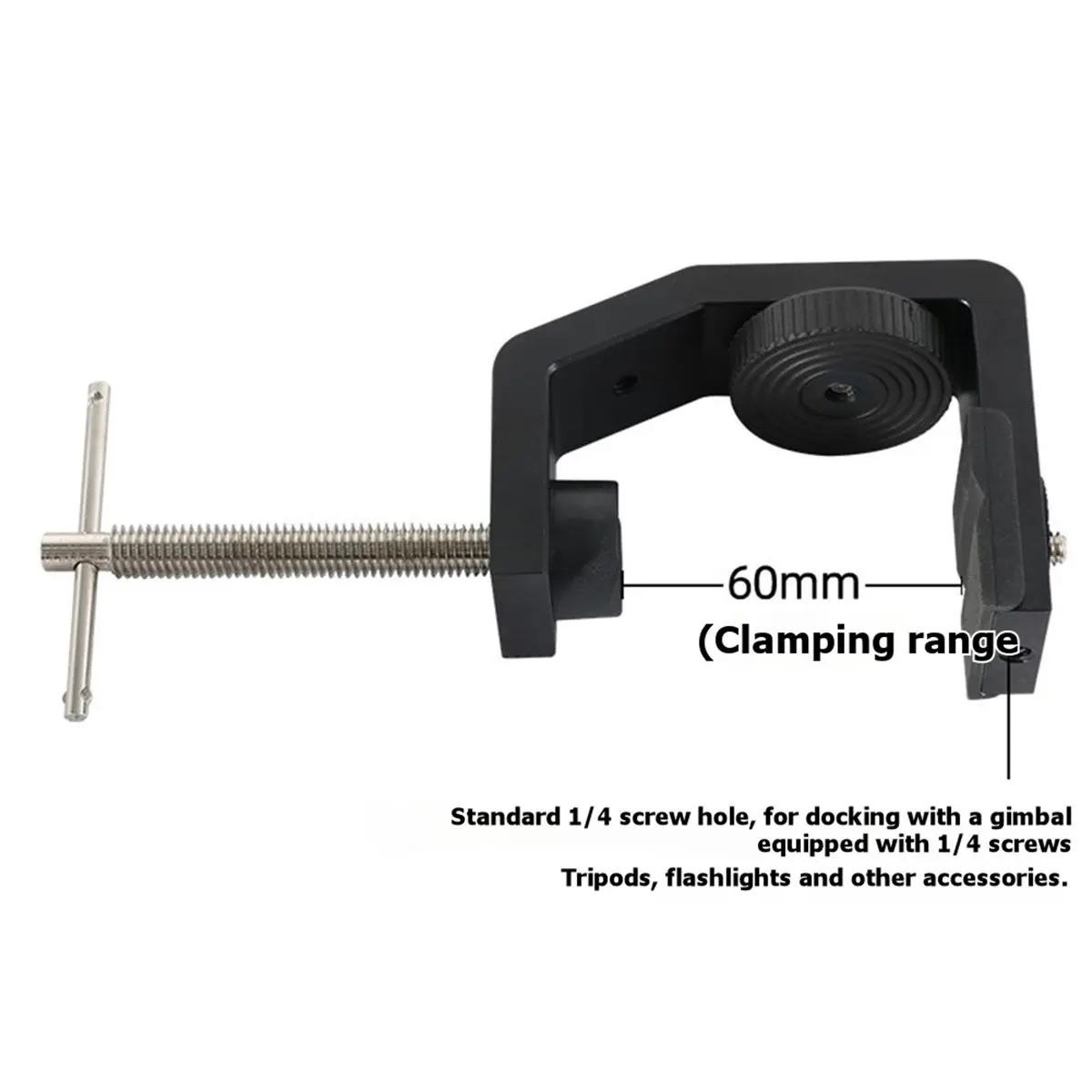 Metal Multi-Angle Adjustable Table Desktop Adapter Bracket Fixer Camera CIlluminator Aluminum Alloy