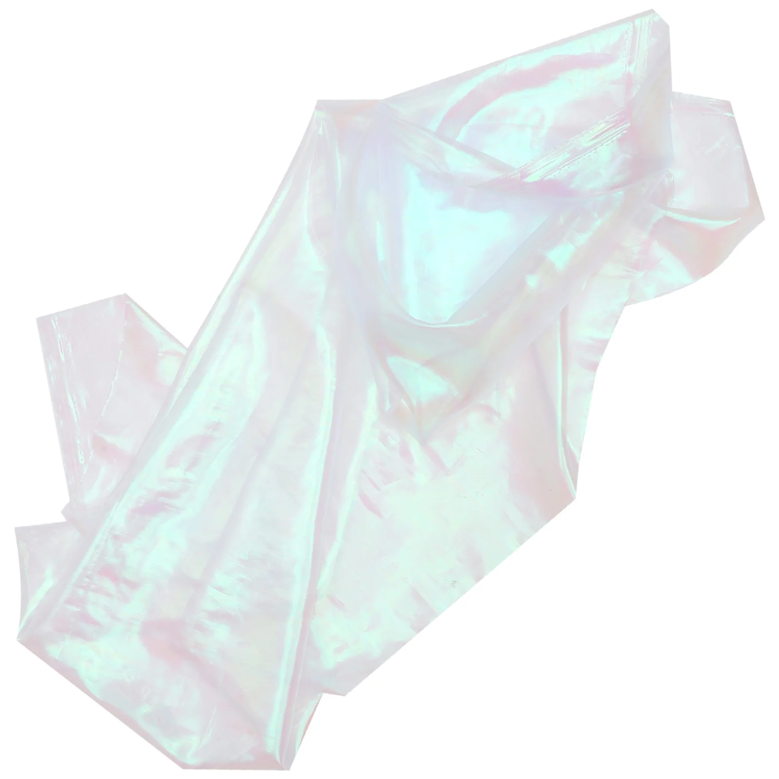 

Shiny Lightweight Organza Fabric Wedding Background Gauze Curtain Gradient Holographic Yarn Party Bridal Adornment Soft Foldable