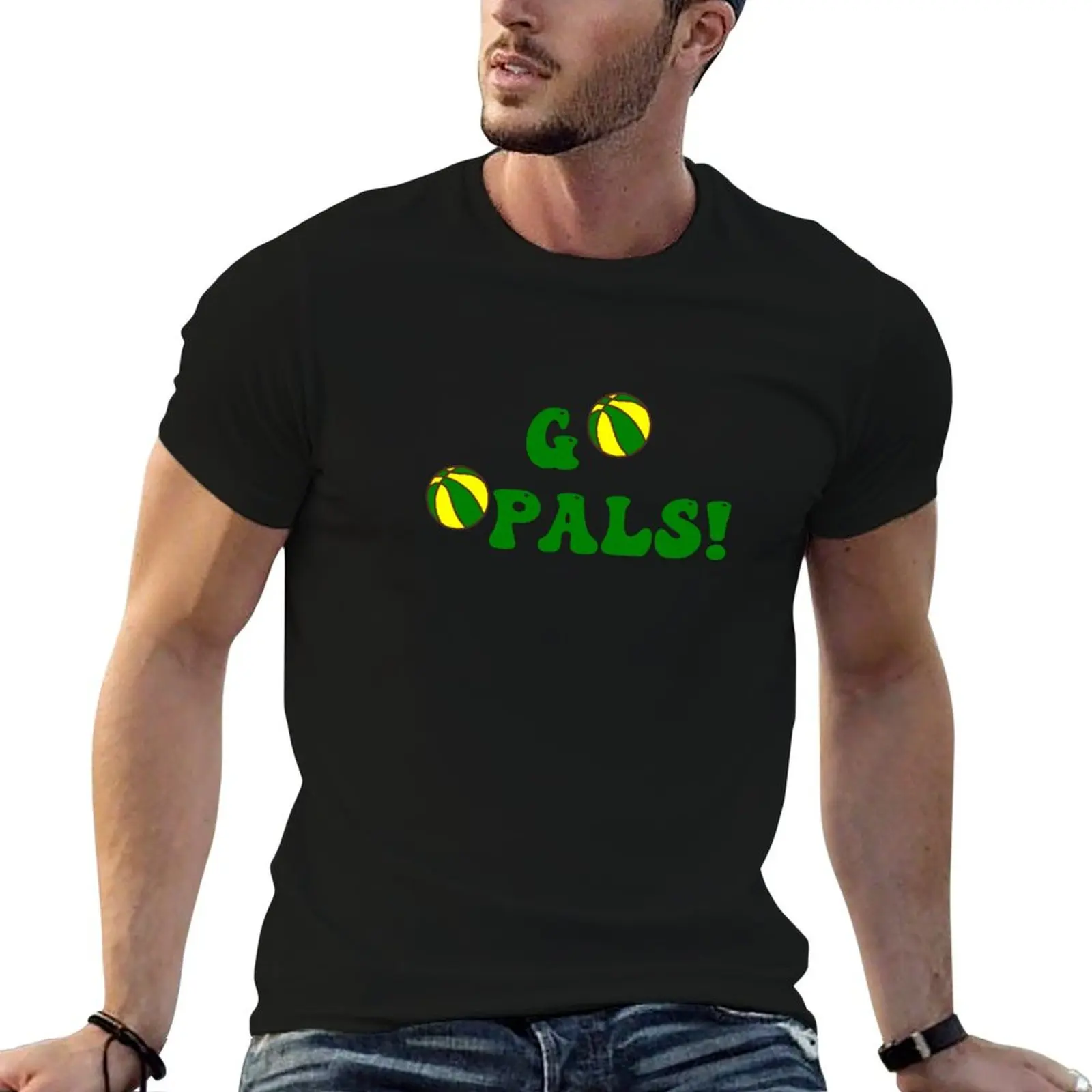 GO OPALS! T-Shirt graphics anime animal prinfor boys heavyweight t shirts for men