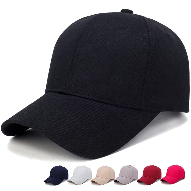 Plain Solid Color Baseball Caps Multicolor Men Women Visor Hat Adjustable Nylon Fastener Tape Casual Sports Hats Tennis Cap