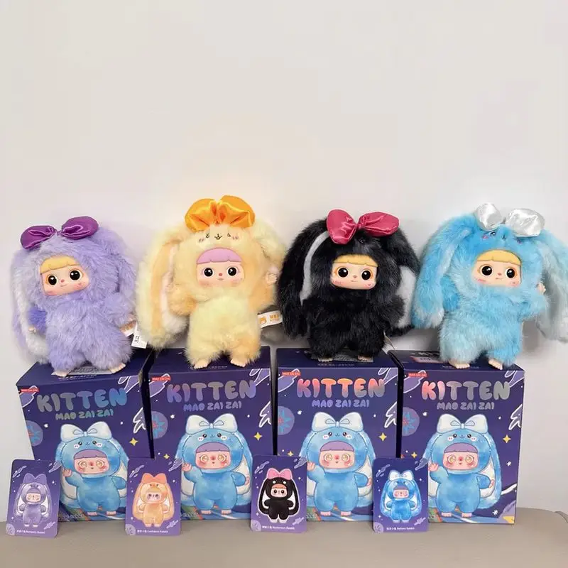 

Genuine Samuel Cat Cubs Kitten Magic Little Rabbit Series Blind Box Plush Doll Bag Ornament Surprise Gift For Girls