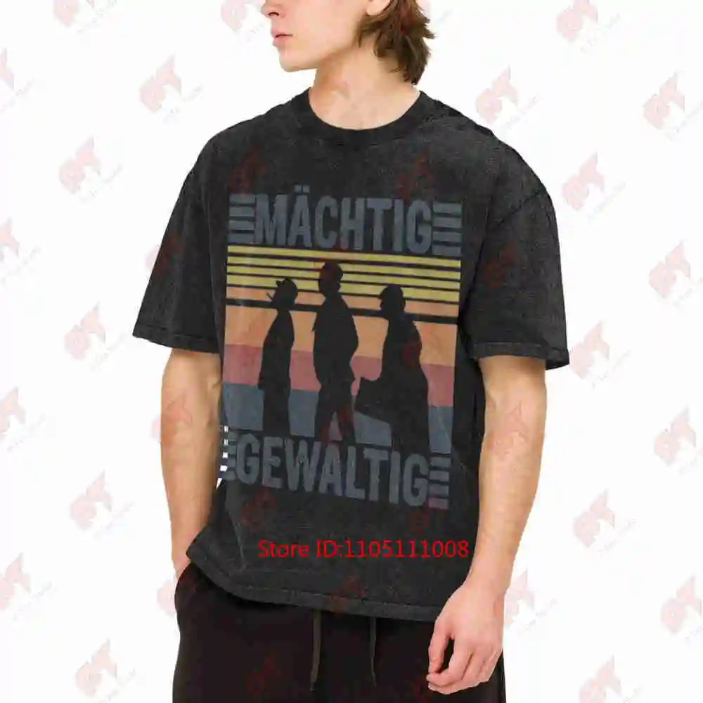 Mighty Powerful The Olsen Gang GDR Vintage Washed Tee Pure Cotton T-Shirt