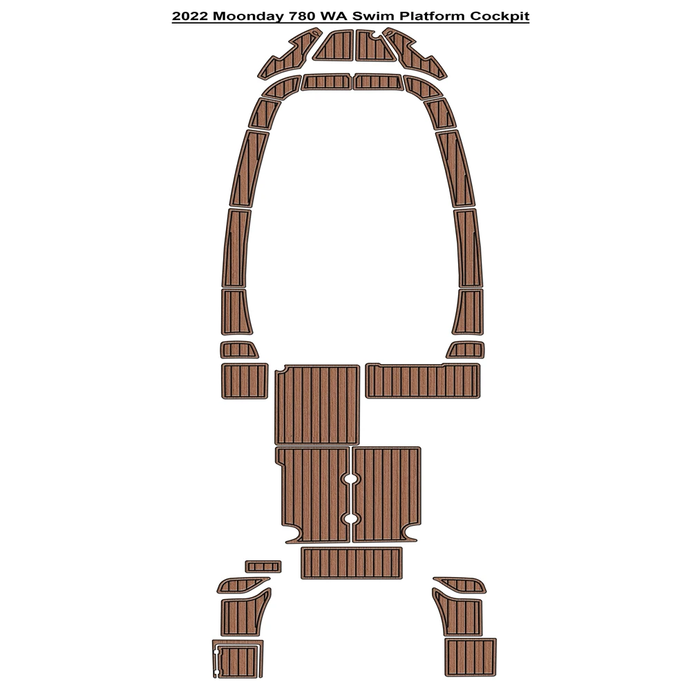 

2022 Moonday 780 WA Платформа для плавания Кокпита Pad Лодка EVA Тиковый пол SeaDek Gatorstep Стиль Самоклеящиеся dwseryy