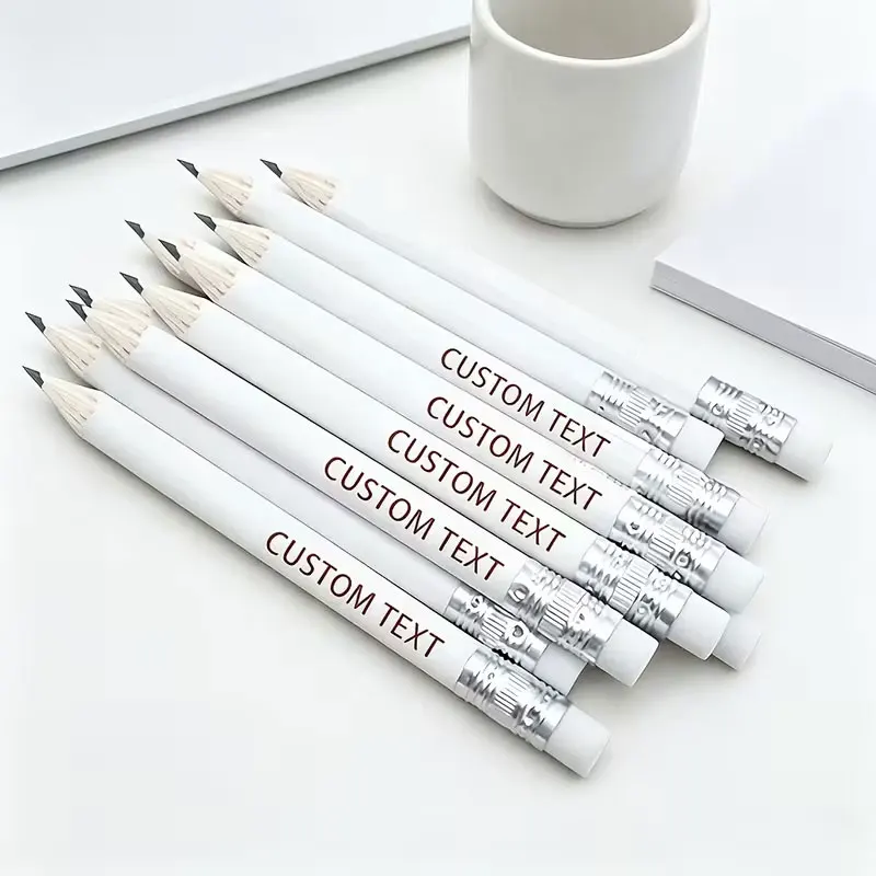 10Pcs/30Pcs/50Pcs/100Pcs Customized High-Quality Wedding and Baptism Pencils with Personalized Engraving, Perfect for Back-To-School Season, Ideal for Wedding Favors, Baptism Games, and Guest Gifts. Bulk Orders Available with Class Activity or Company Logo