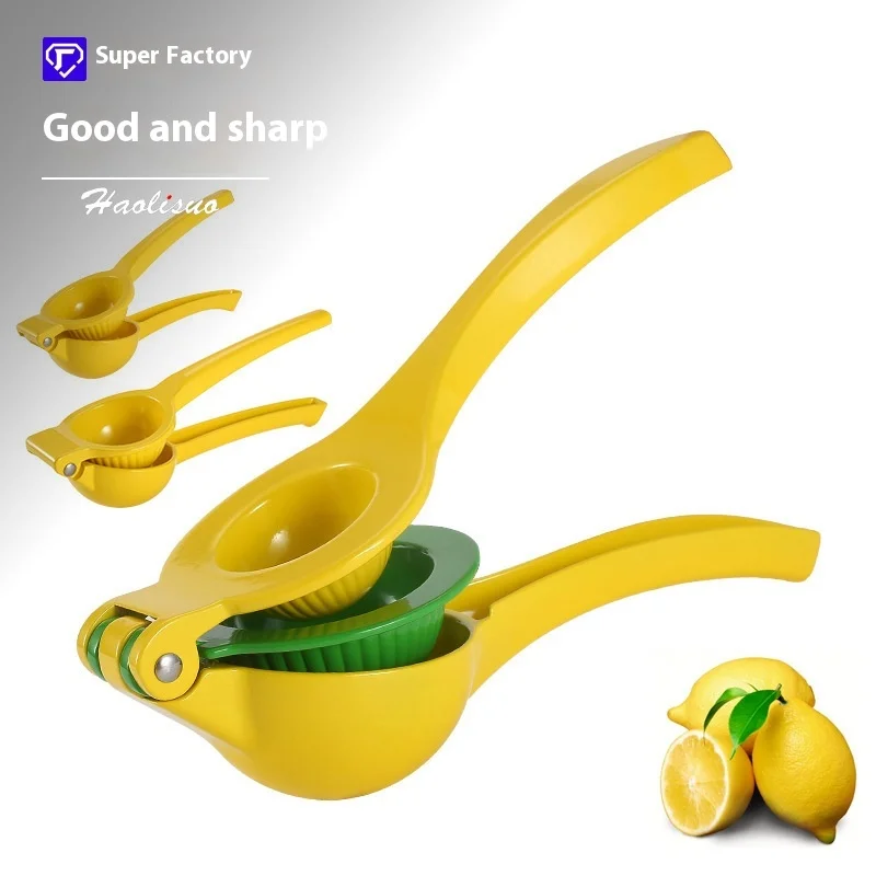 Multifunctional Double Lemon Clip 2-In-1 Aluminum Alloy Fruit Juicer Manual Juicer Lemon Press