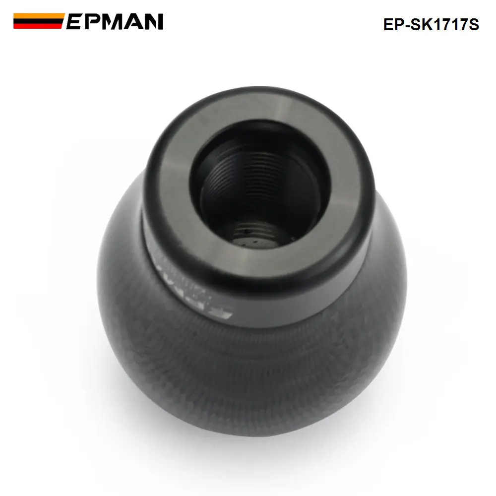 Epman Racing Real Carbon Fiber Aluminum Gear knob Manual Transmission Aluminum Gear Shift Knob Shifter Knob EP-SK1717S