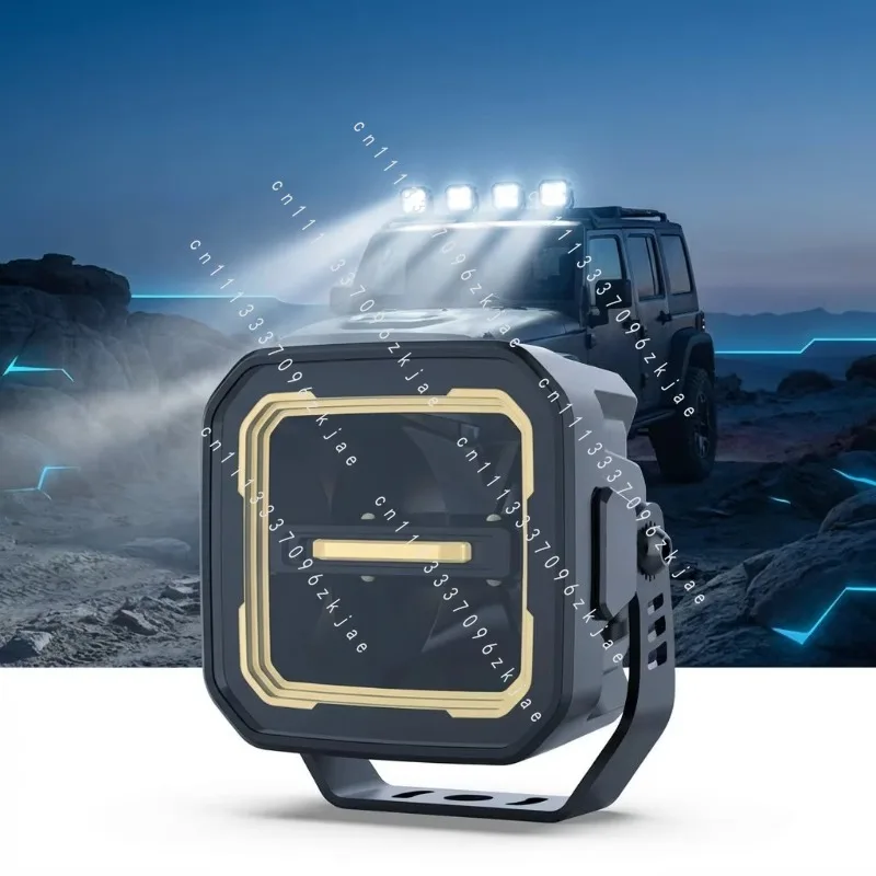 3-Inch Square LED Driving Light 40W Long-Distance Spotlight Off-Road Auxiliary Light