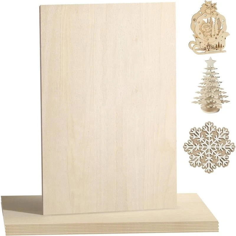 abnl-per-taglio-laser-set-di-15-fogli-in-legno-di-tiglio-superficie-liscia-spessore-uniforme-12-x-16-x-1-8-per-lavorazioni-laser