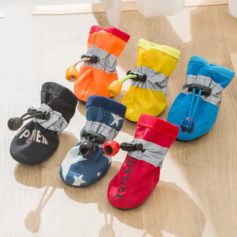 

2026 New Waterproof Pet Rain Shoes, Soft Non-Slip Booties for Small Breeds Puppy Kitten