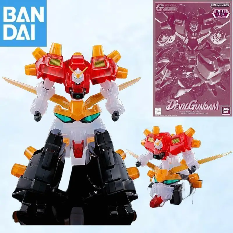 

100% Genuine Bandai Namco Banpresto Gundam Model 1/144 DEVIL GUNDAM CLEAR COLORI LIMITED ITEM Collector Figure Model toy gift