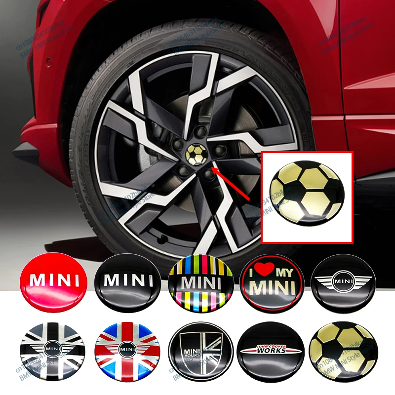 

4Pcs 52/54 Emblem Car Wheel Center Hub Caps Sticker For MINI Cooper One S JWC R55 R56 F56 R57 R58 R59 R60 R53 F54 F55 F56 F57