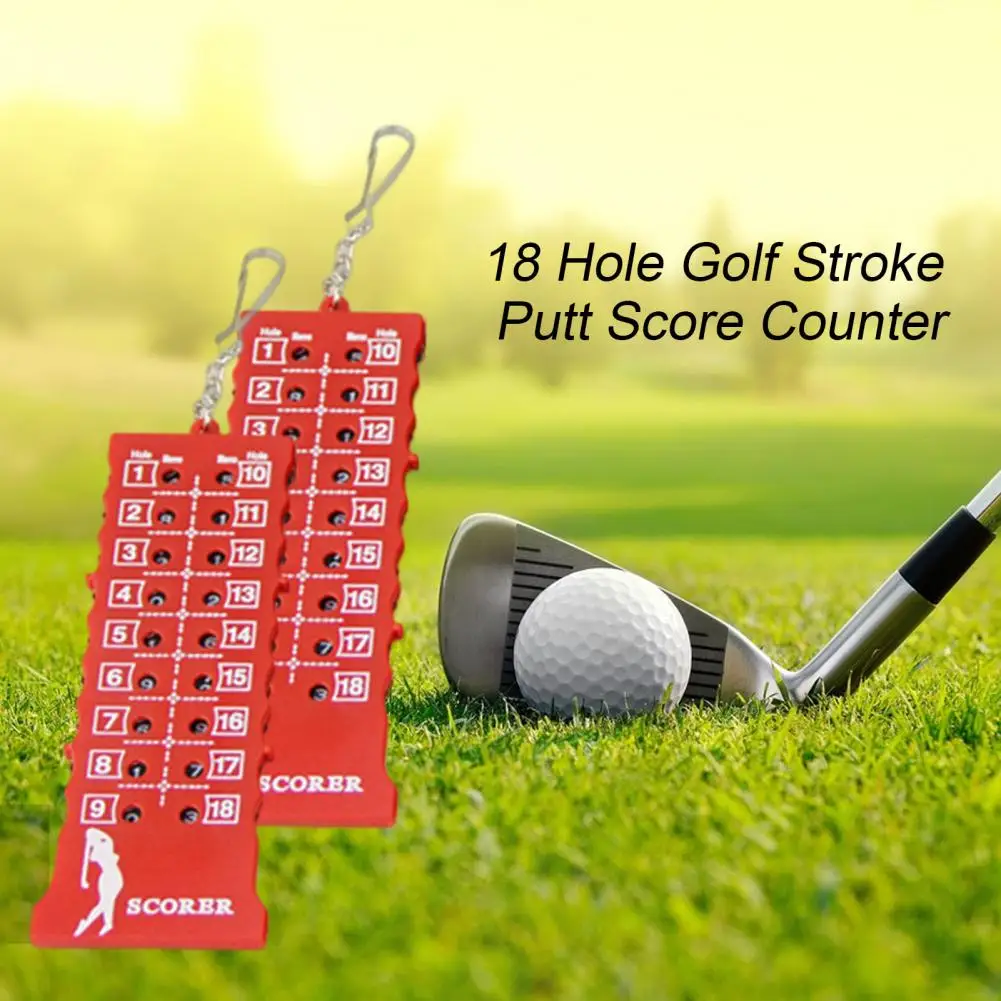 Wear Resistant 18 Hole Scoreboard Matte Texture Golf Stroke Counter Clearly Marked 18 Hole Golf Score Counter  Training Aid