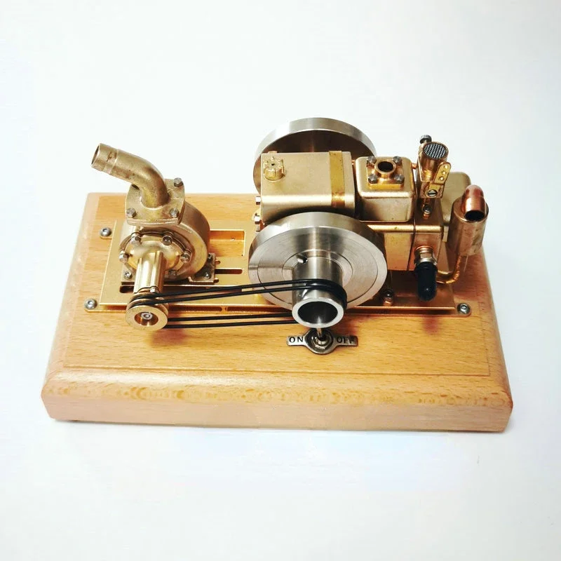 Single Cylinder Engine Model Diesel Engine Pump Model Metal Walking Tractor Seat Mechanical Engine Toy