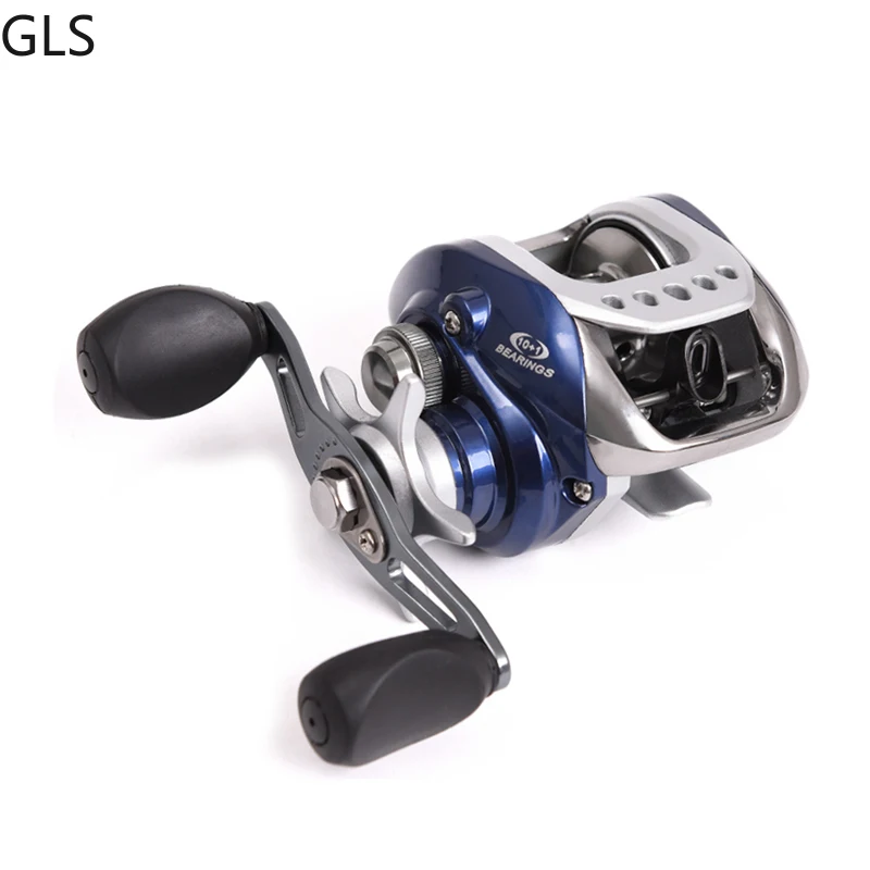 

GLS 9+1BB High Quality Metal Spool Baitcasting Fishing Reel Gear Ratio 6.3:1 Saltwater Bass Fishing Accessories