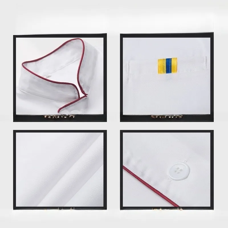 زي الشيف ذو اللون الصلب لمطبخ مطعم المخابز والمعجنات