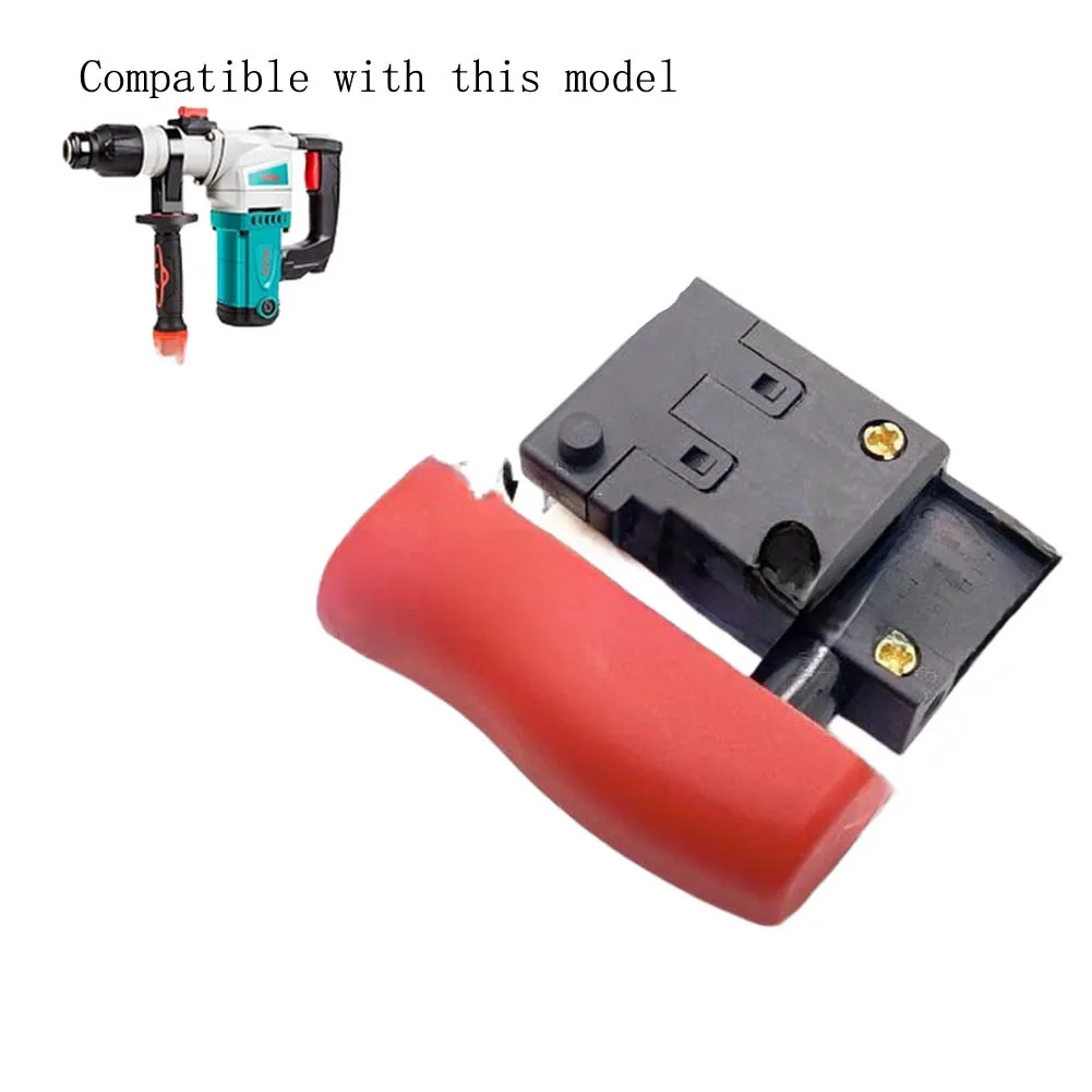 BODA H6 28 Compatible Hammer Drill Switch Replacement Part Metal Plastic Construction 43mm Size for DIY Repair