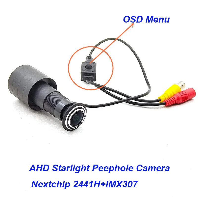 

IMX307 Starlight 0.0001Lux OSD Menu 2MP Door Eye Hole CCTV AHD/TVI/CVI/CVBS 4 In 1 Video Peephole Camera Ultra Wider Angle Cam