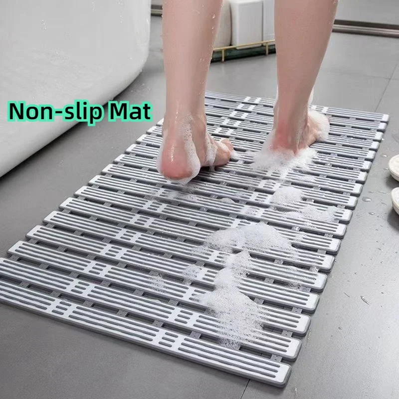 Bathroom non-slip mat, foldable shower room floor mat, anti-wrestling suction cup floor mat