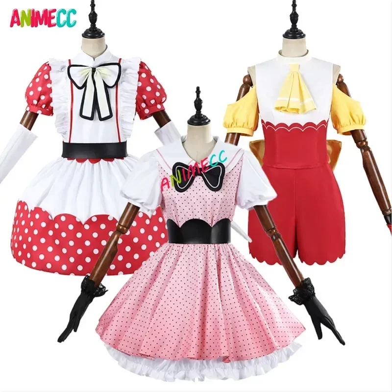 ANIMECC XS-2XL Hoshino Rubii Cosplay Dress Wig Anime Oshi No Ko Ruby Cosplay Stage Costume Halloween Party Outfits for Women