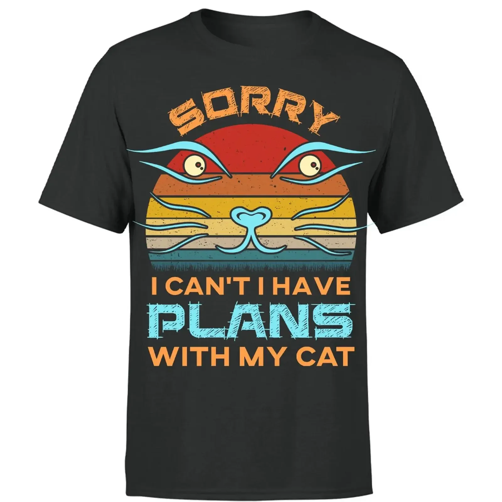 Meow Katzenliebhaber T Shirt für Katzenmama Top P1 OR vintage Washed Top For Everyday Wear Comfortable Casual Unisex Versatile