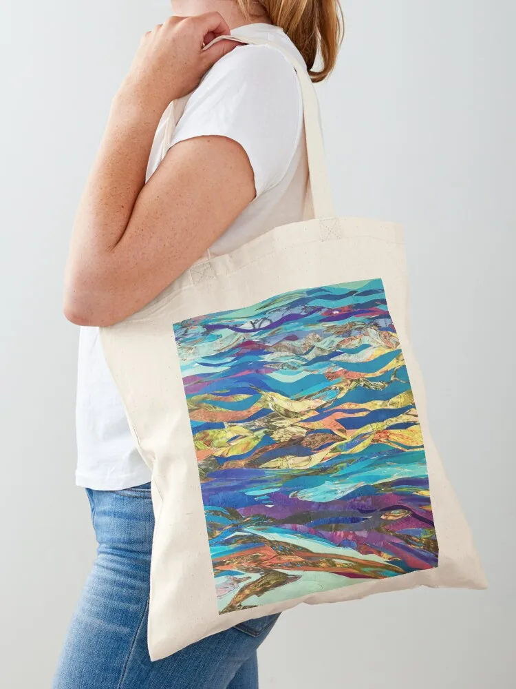 

Under Currents collage Tote Bag hand bag Handbags women women bag personalized tote