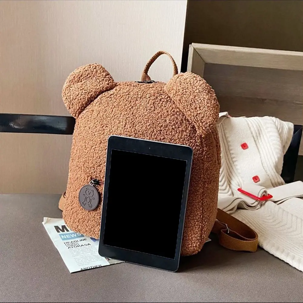 ファッションかわいいクマ女性のクマのバックパック多機能ぬいぐるみ子供ショルダーバッグポータブルショッピングリュックサックアウトドア