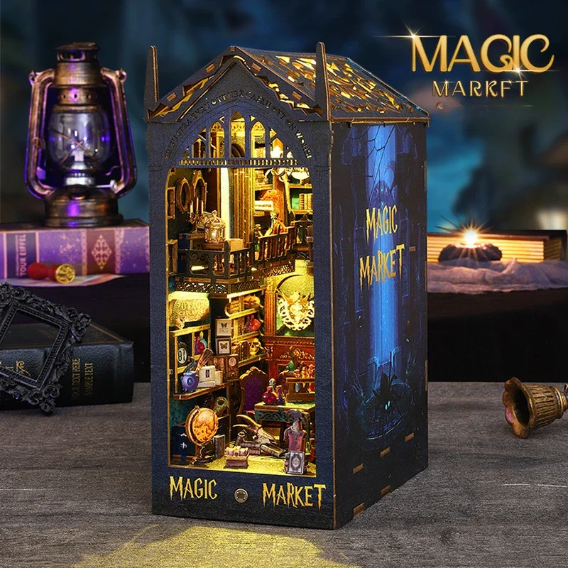 

Magic Market DIY Cottage Creative Handmade Assembly of 3D Miniature Scene Models for Home Decor Atmosphere Feel Design