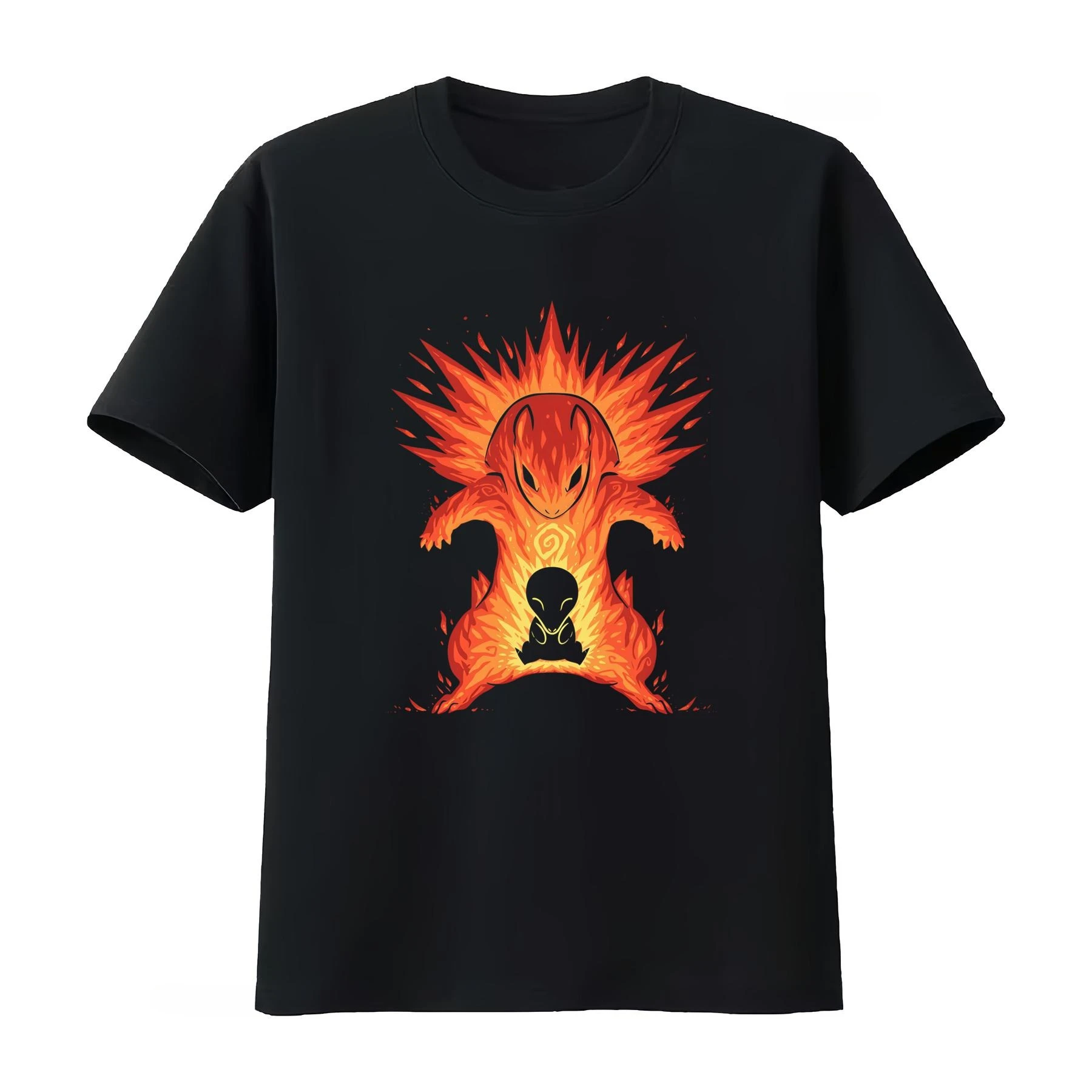 The Explosion Within Typhlosion Cyndaquil Monster T Shirt for Cool Design Fire Theme Vintage Streetwear Men 2026 Summer T Shirt