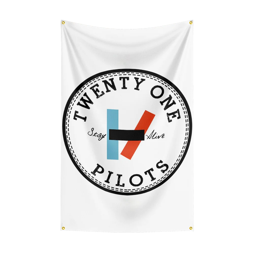 3x5 Ft Twenty One Pilots Flag Polyester Digital Printing Banner For Garage or Out door Decoration