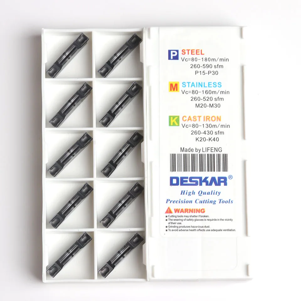 10 Chiếc MGMN300-DR MGMN400-DR LDA DESKAR Chính Hãng CNC Làm Khe Dụng Cụ Xoay Carbide Lắp Máy Tiện Dụng Cụ Dụng Cụ