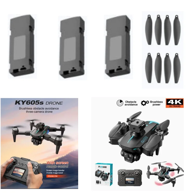 3.7V 1800mAh Battery For KY605S Screen Drone Battery KY605S Drone Battery Propeller Accessories KY605S RC Dron Battery