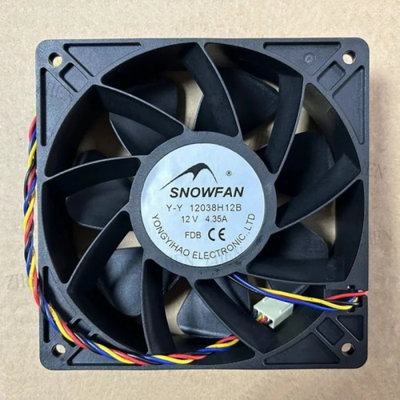 

Y 1PC New for SNOWFAN Y-Y 12038H12B DC12V 4.35A 4-Wire Cooling Fan # QW.