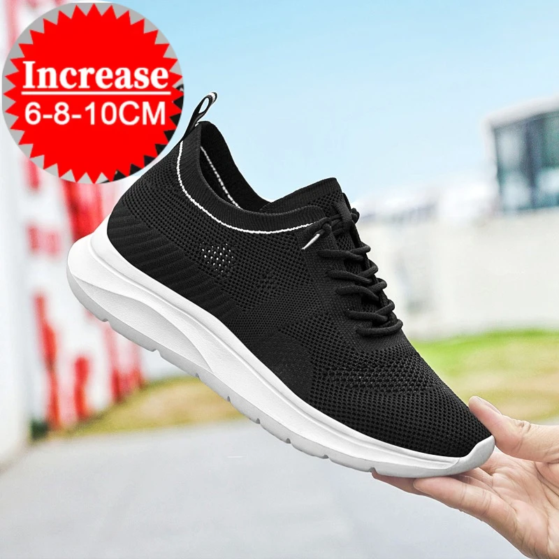 

Men Elevator Shoes Height Increase Sneakers Shoes for Men 5cm Sports Casual Shoes Invisible Inner Heightening Shoes for Men 7cm