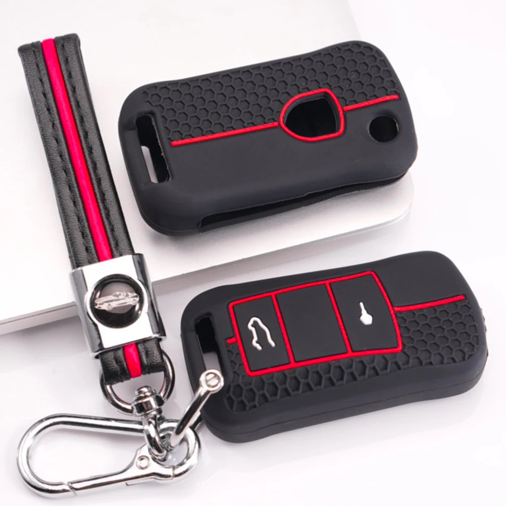 Key Case Cover With Wrist Strap For Porsche 911 911 GT3 Cayenne Macan Panamera Cayman Boxster 718 Taycan Carrera Comfortable