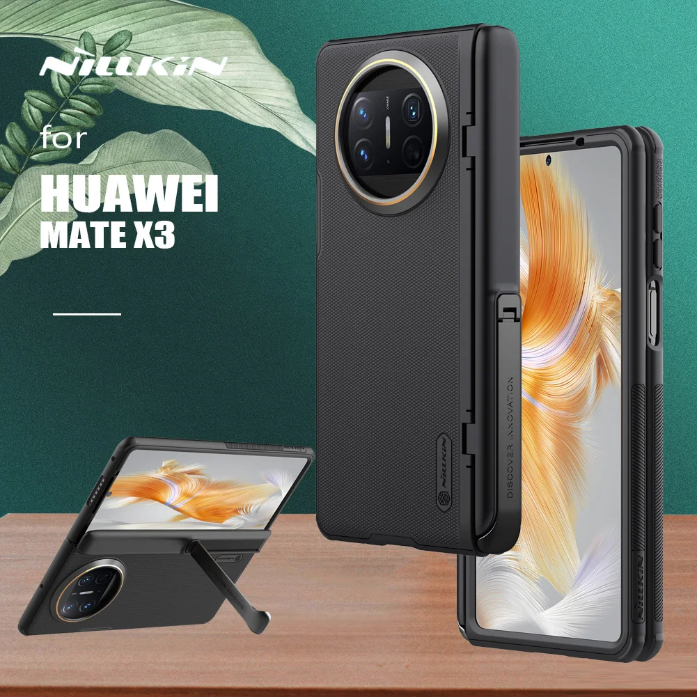 

Nillkin Matte for Huawei Mate X3 MateX3 Case Super Frosted Shield Fold Case with Kickstand Holder Ultra-Thin Hard PC Hinge Cover