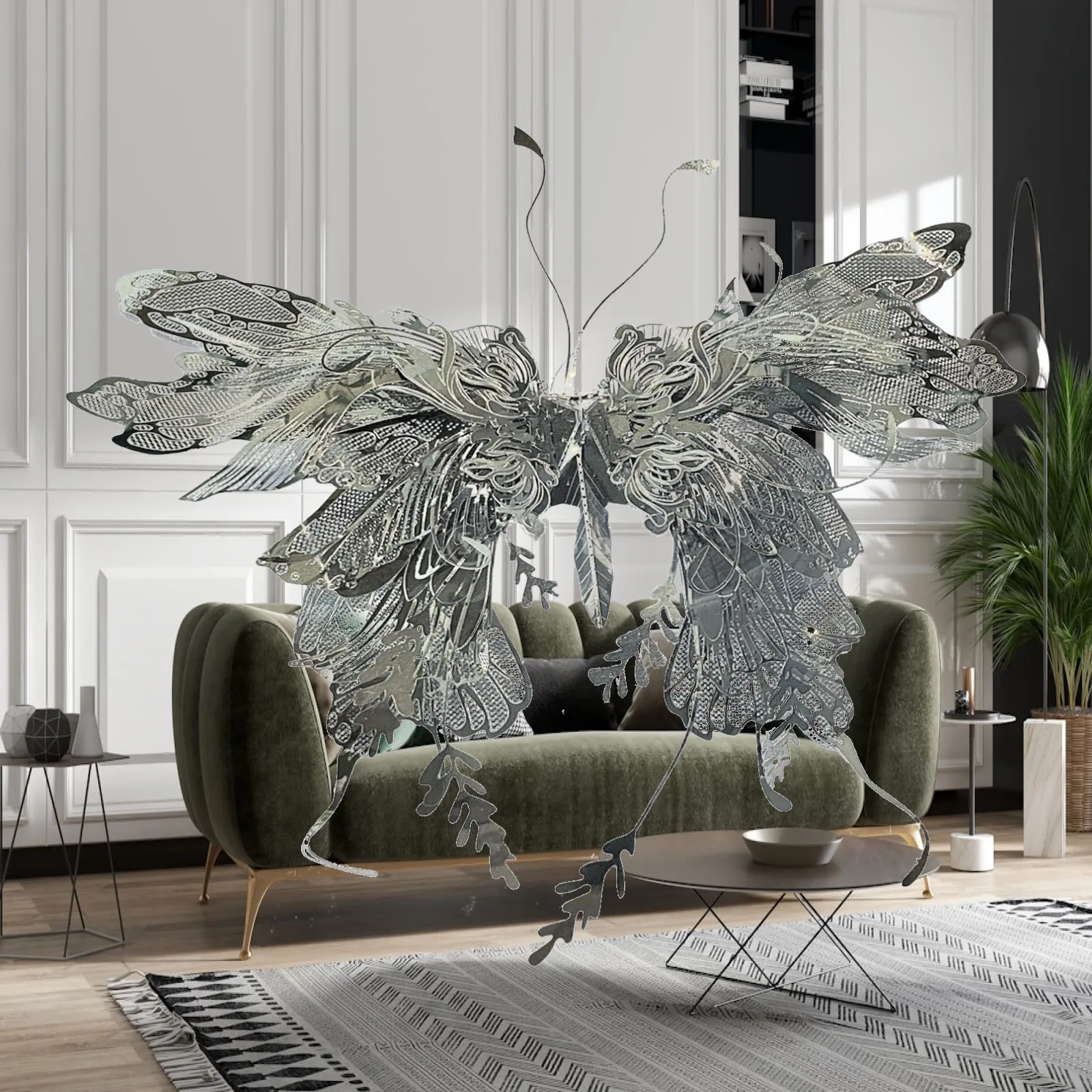 3D Metal Butterfly Puzzle DIY Model Toy Teaser for Mind Challenging Home Decor Gift for Adults