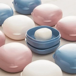 Travel Soap Dish Box Holder Container Portable Color Sealed Soap Case Bathroom Soap Holders Round Travel Supplies