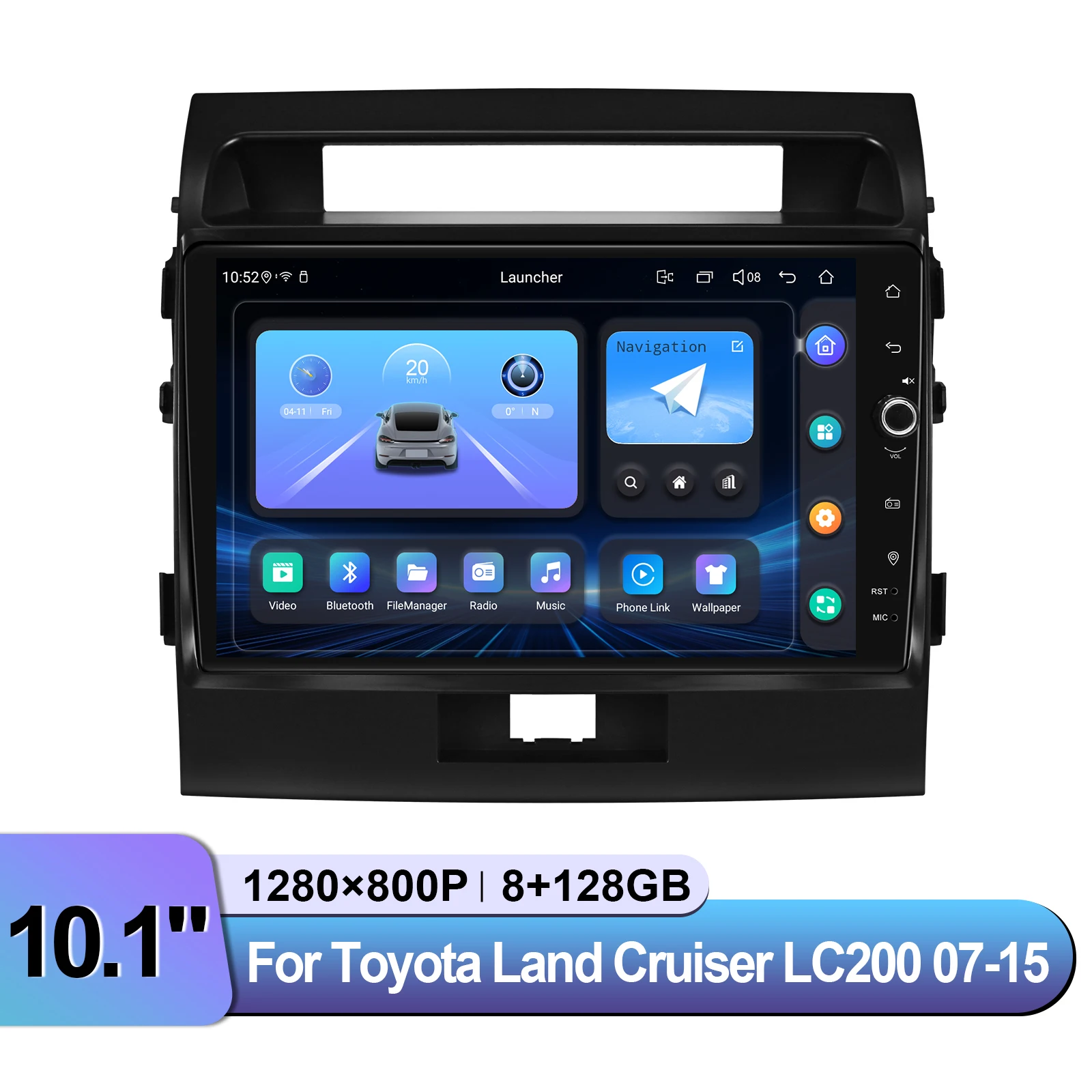For Toyota Land Cruiser 200 LC200 2007-2015 Android Car Stereo Upgrade Wireless CarPlay Android Auto JBL OEM Reverse Camera