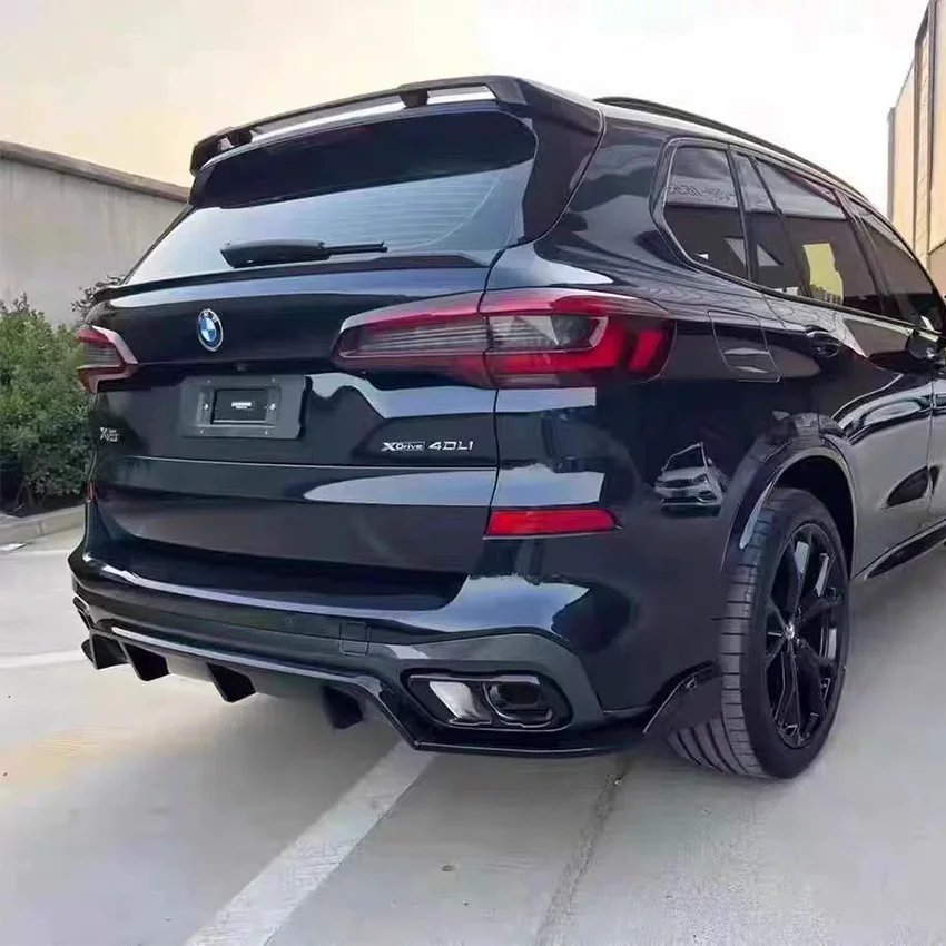 2019 To Up For BMW X5 G05 30d 40d 40i 45e M50i M50d Car Rear Trunk Spoiler Roof Wing Lip By High Quality ABS Body Kit Cover