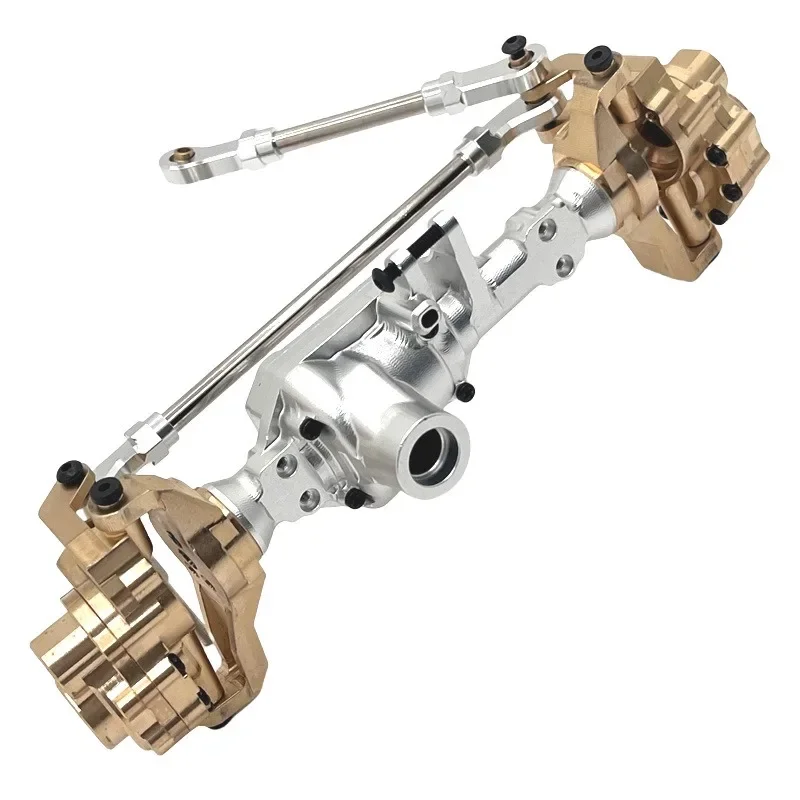 Wltoys 104006 104010 104020 104026 carcasa de engranaje de eje de Portal de latón delantero y trasero 1/10 RC accesorios de piezas de mejora de coche