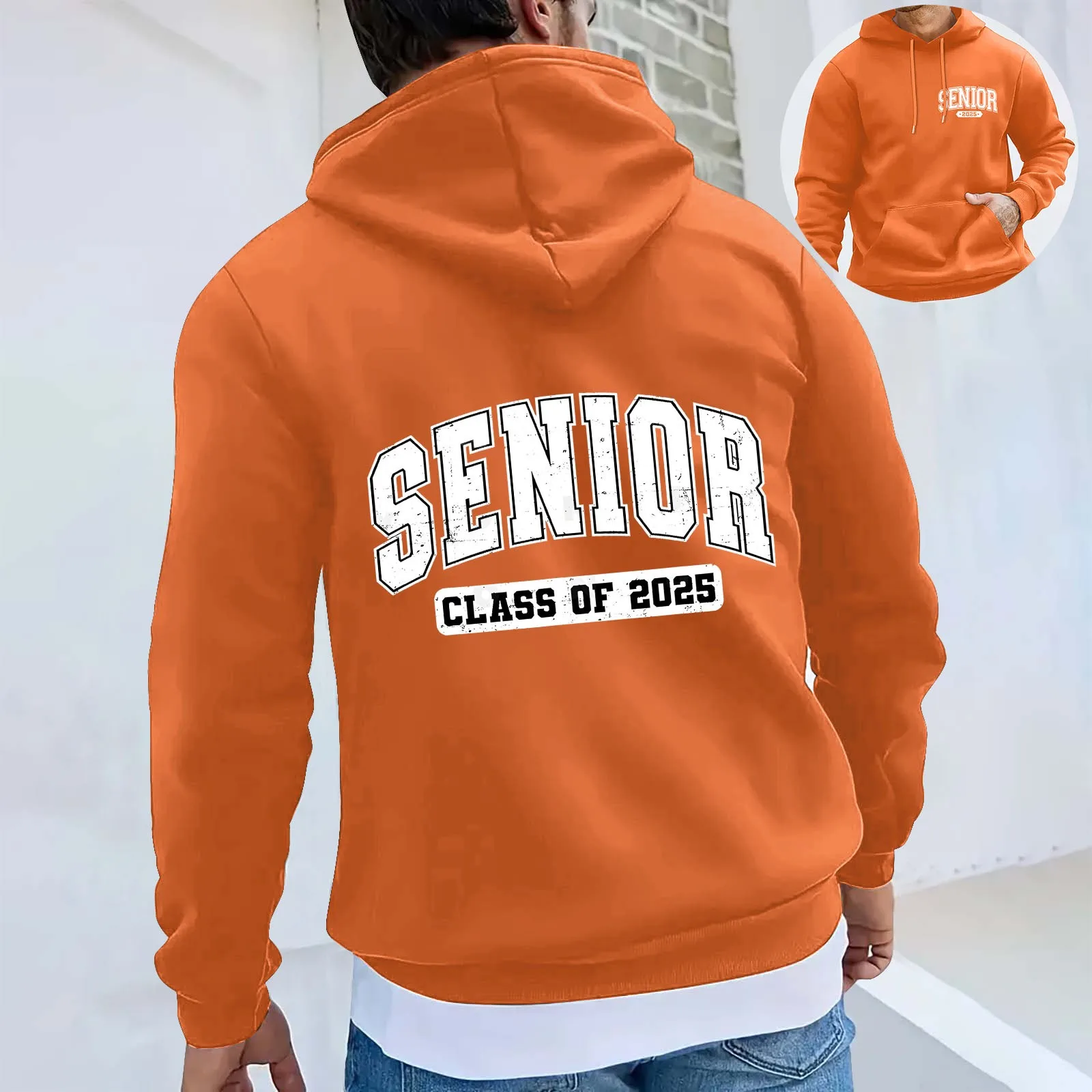 New In Hooded Sweatshirt Senior Class Of 2025 Tracksuit Back To School Oversize Y2k Hoodie American Vintage Plus Size Jumpers