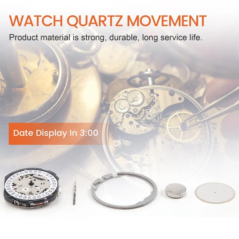 YM62A Replaces 7T62A Quartz Movement Date At 3 Watch Repair Parts Replacement Parts