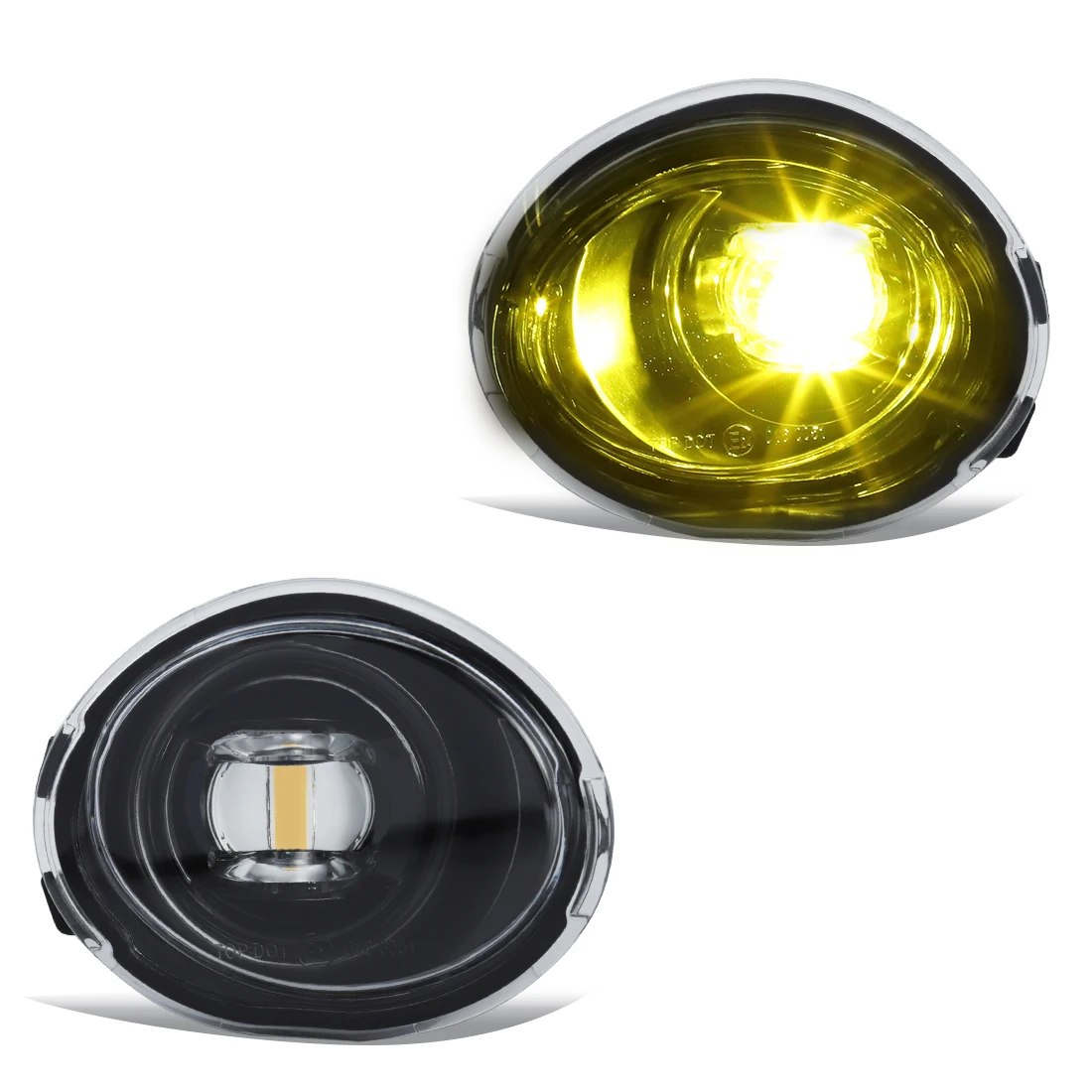 2PCS Foglight Cover For BMW E46 M3 2001- 2006 LED Fog Lamp Headlight Front Bumper Foglight Cover Dual Holes image 3