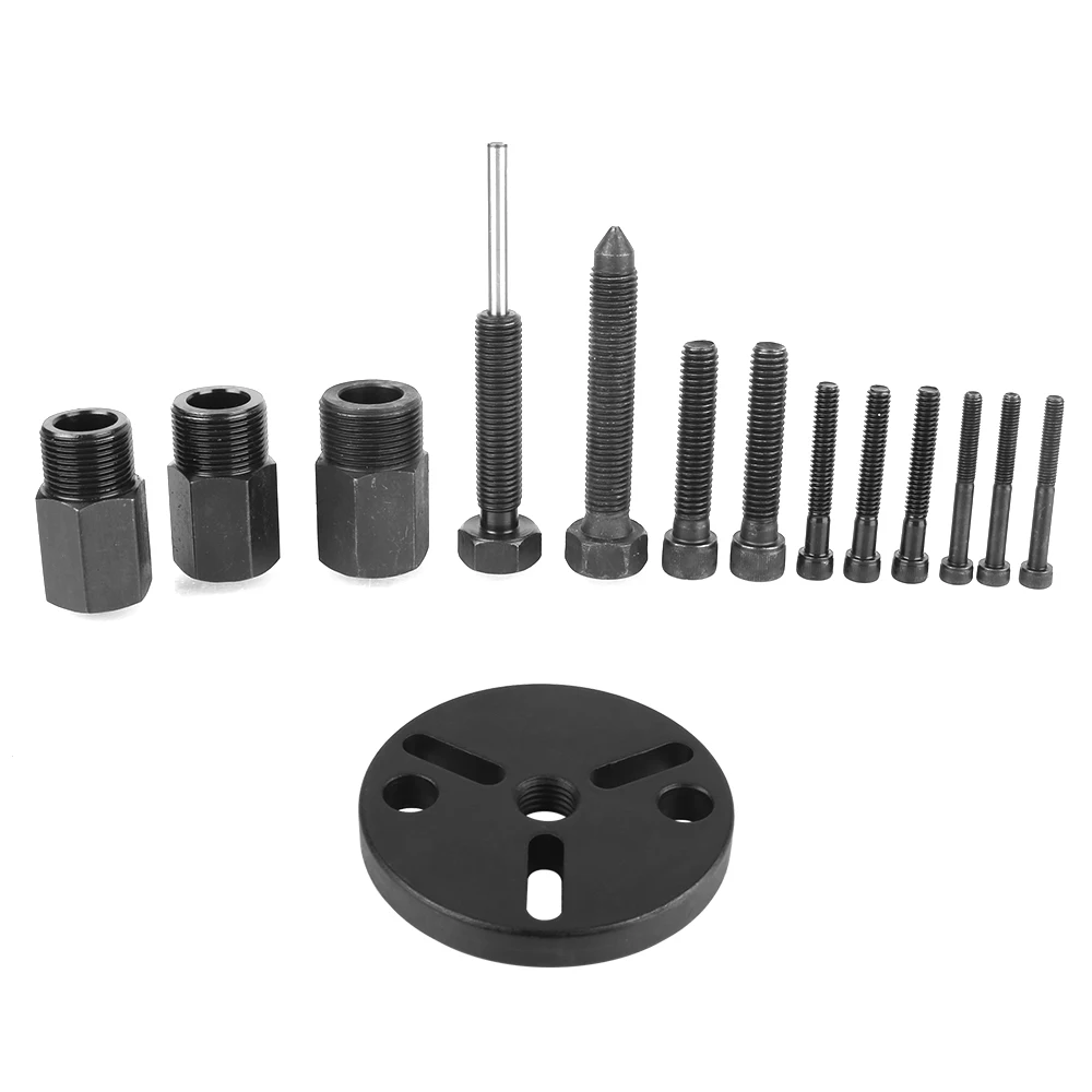 مزيل الضاغط المثبت مجتذب 14 قطعة تكييف هواء السيارة للسيارات FS6 ، C171 ، 6P و 148 مجموعات أدوات إزالة قابض الضاغط #4