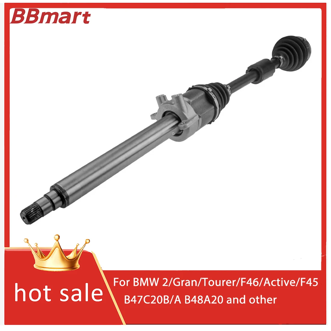 31607646816 Front right axle drive shaft for BMW 2/Gran/Tourer/F46/Active/F45 B47C20B/A B48A20 and other.