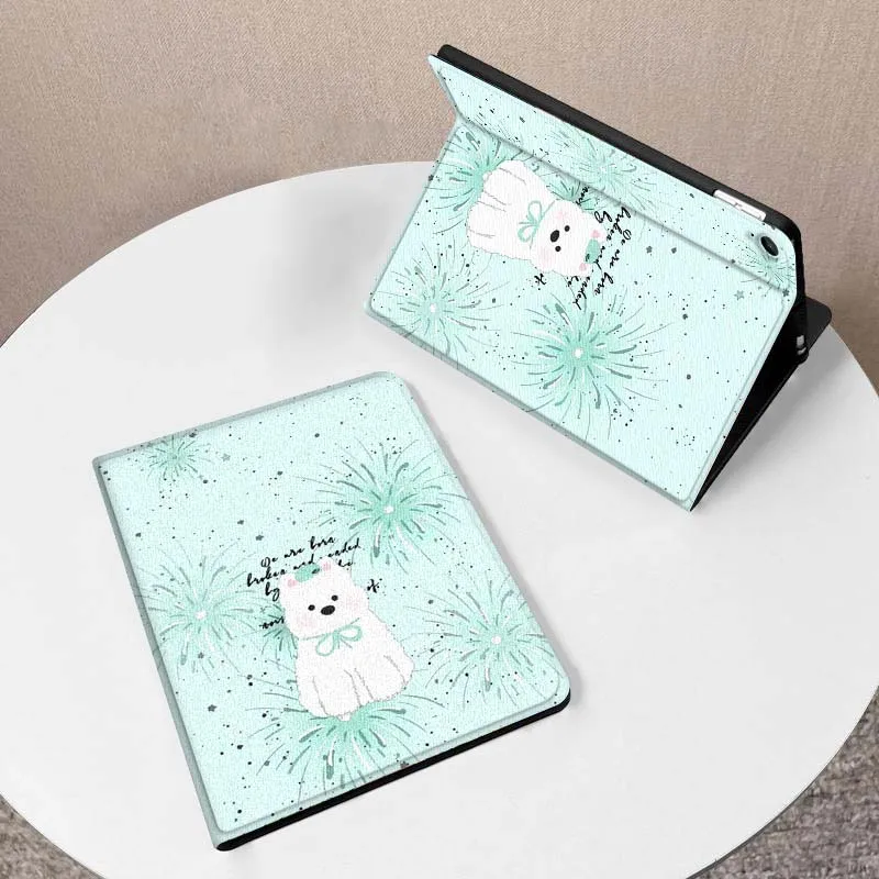

Firework Puppy Pattern For Samsung Galaxy Tab A7 A9 A11 S6 A A8 Lite Plus 2025 10.4 10.5 10.1 Inch Tablet Case