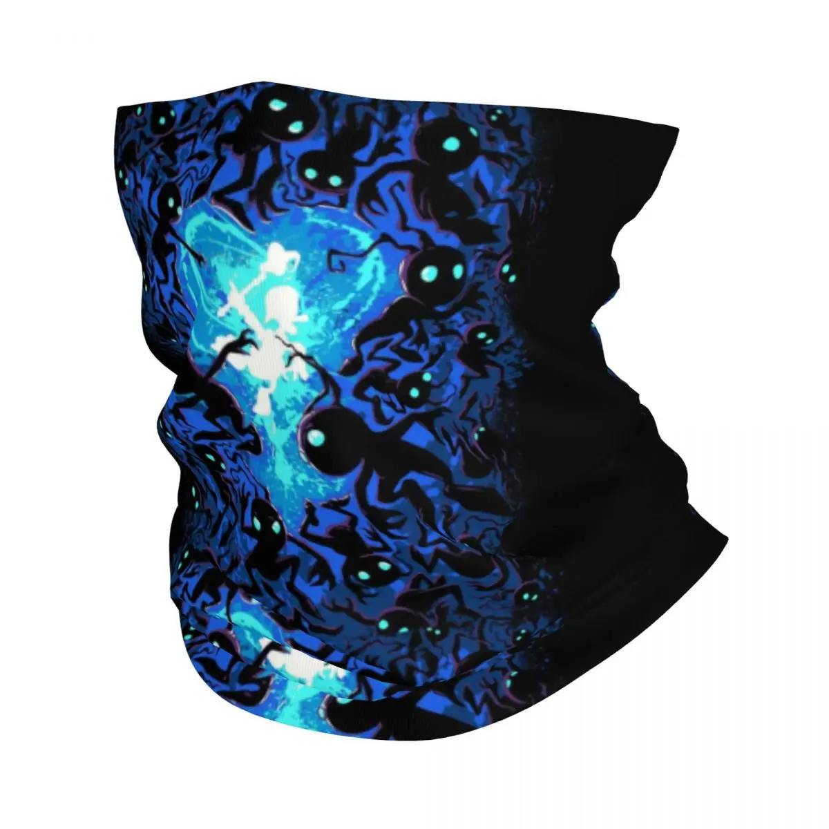 Custom Heartless Magician Bandana Winter Neck Warmer Windproof Wrap Face Scarf for Hiking Kingdom Hearts Game Gaiter Headband