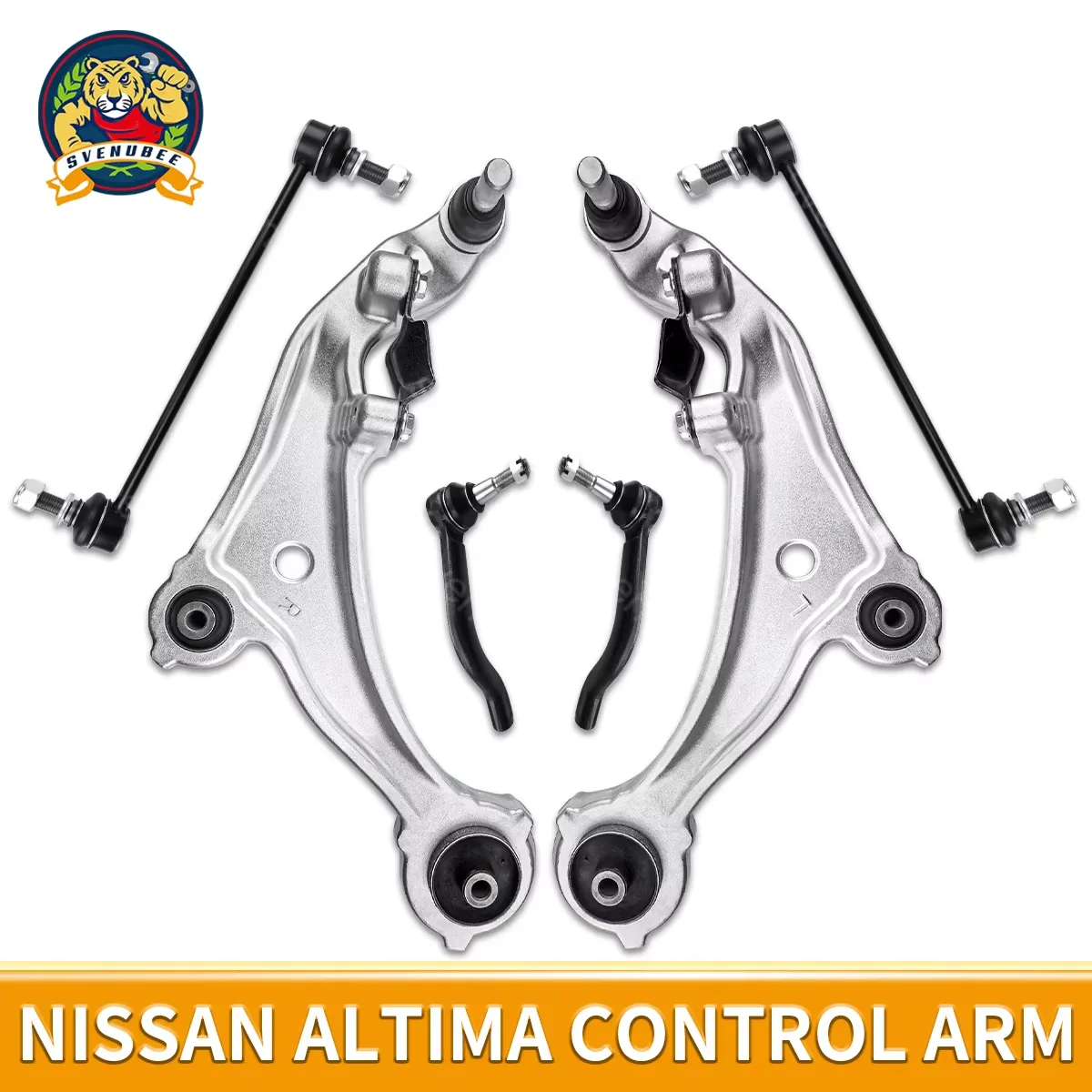 

Svenubee 6Pcs Front Suspension Lower Control Arm Sway Bar Link Tie Rod Kits for Nissan Altima 2007 2008 2009 2010 2011 2012 2013