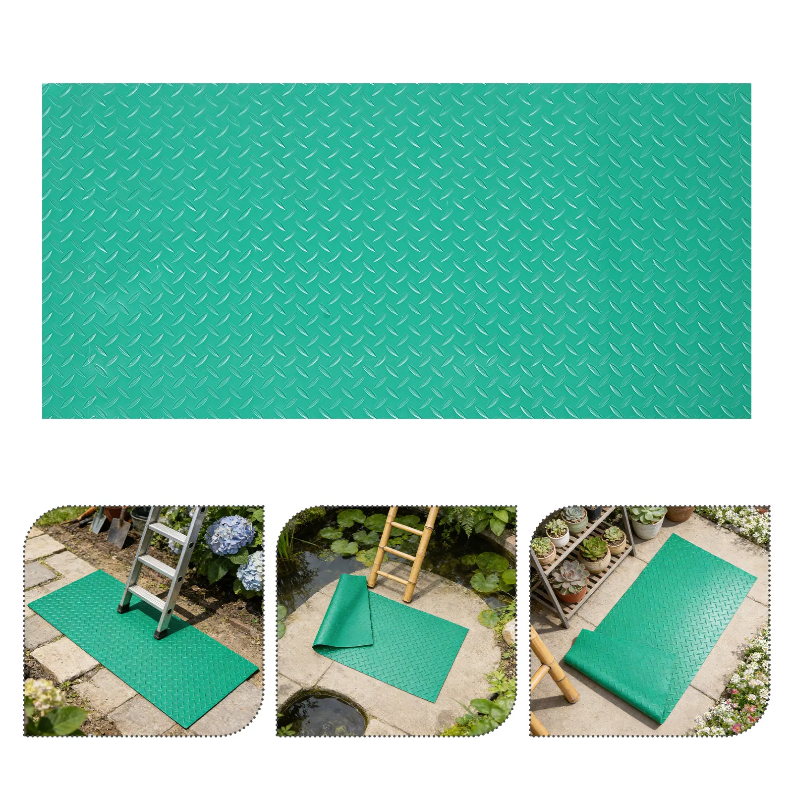 

Ladder Anti-Slip Mat High-Friction Non-Skid Floor Pad for Extension Stepladder Garage Kitchen Restaurant Commercial Industrial