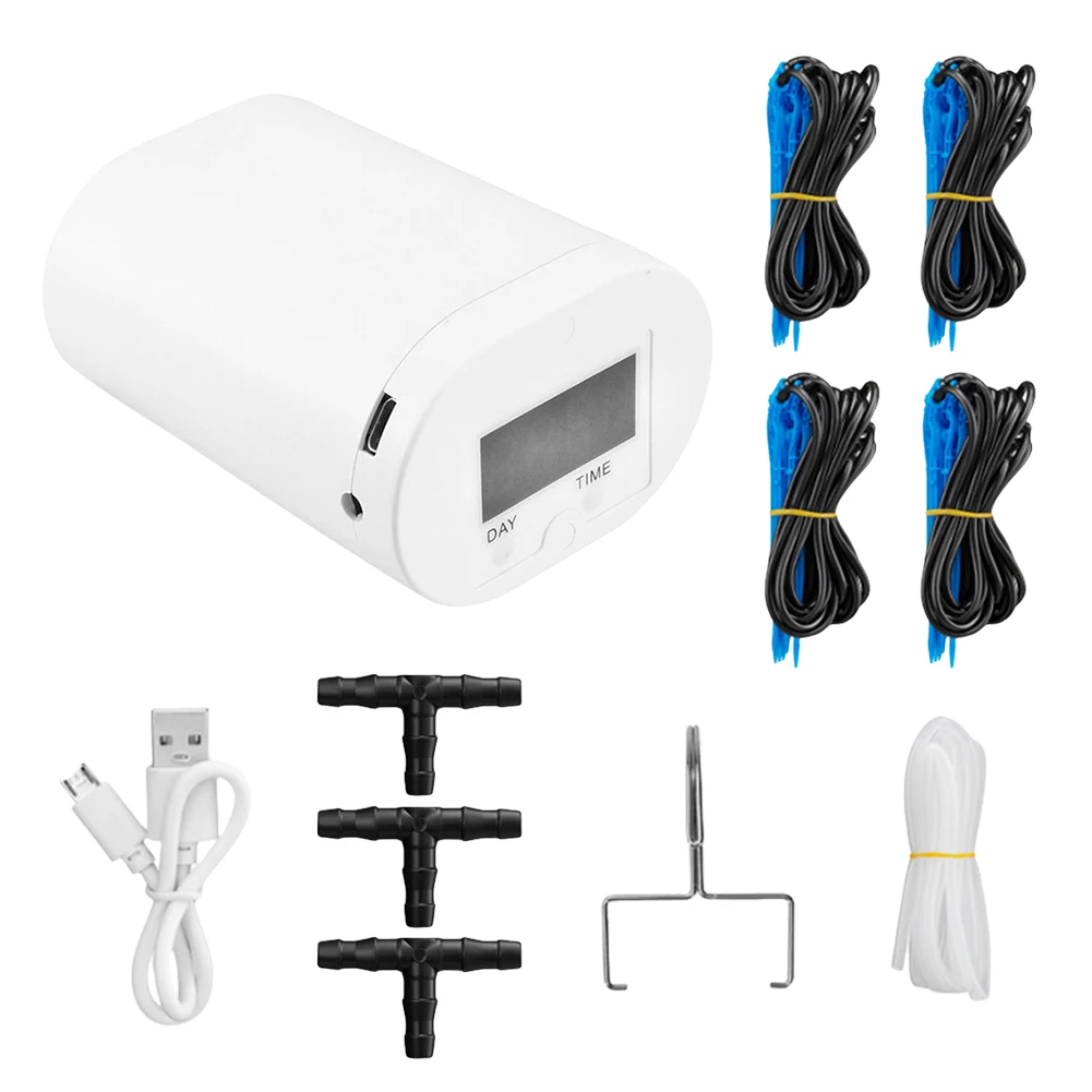 Flowers Plants Home Sprinkler Home Sprinkler Drip Irrigation Device 2/8/16 Heads Pump Indoor Plant Watering Device Garden Tool